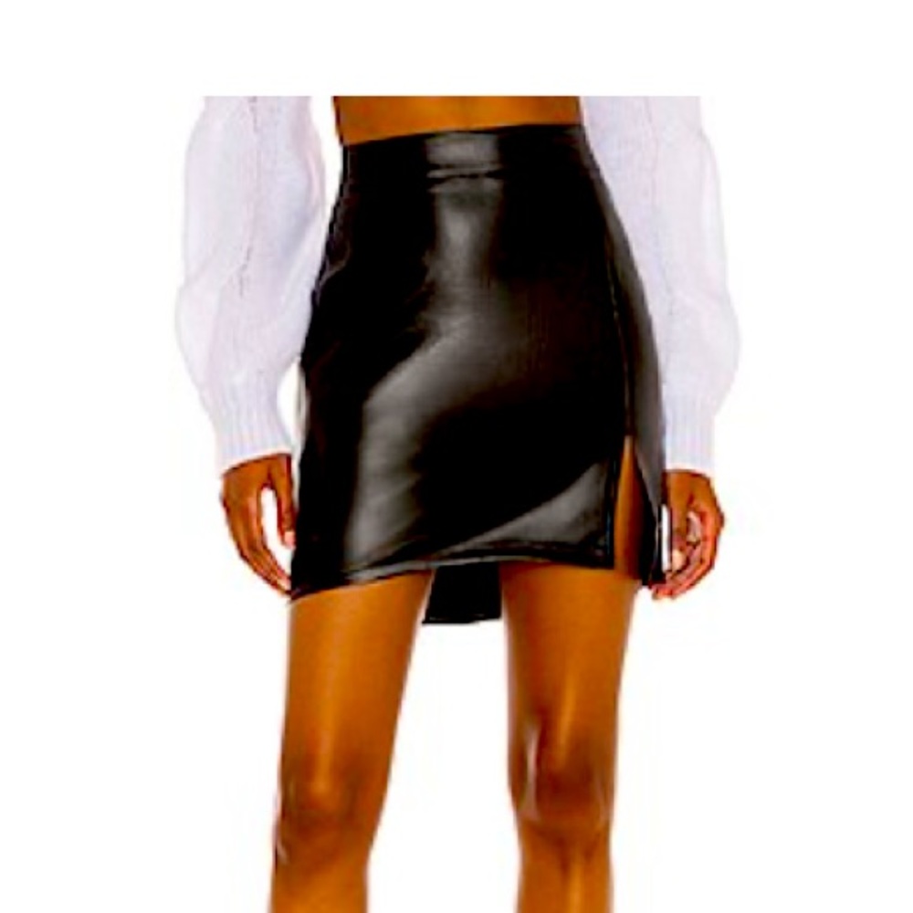 Faux Leather Skirt